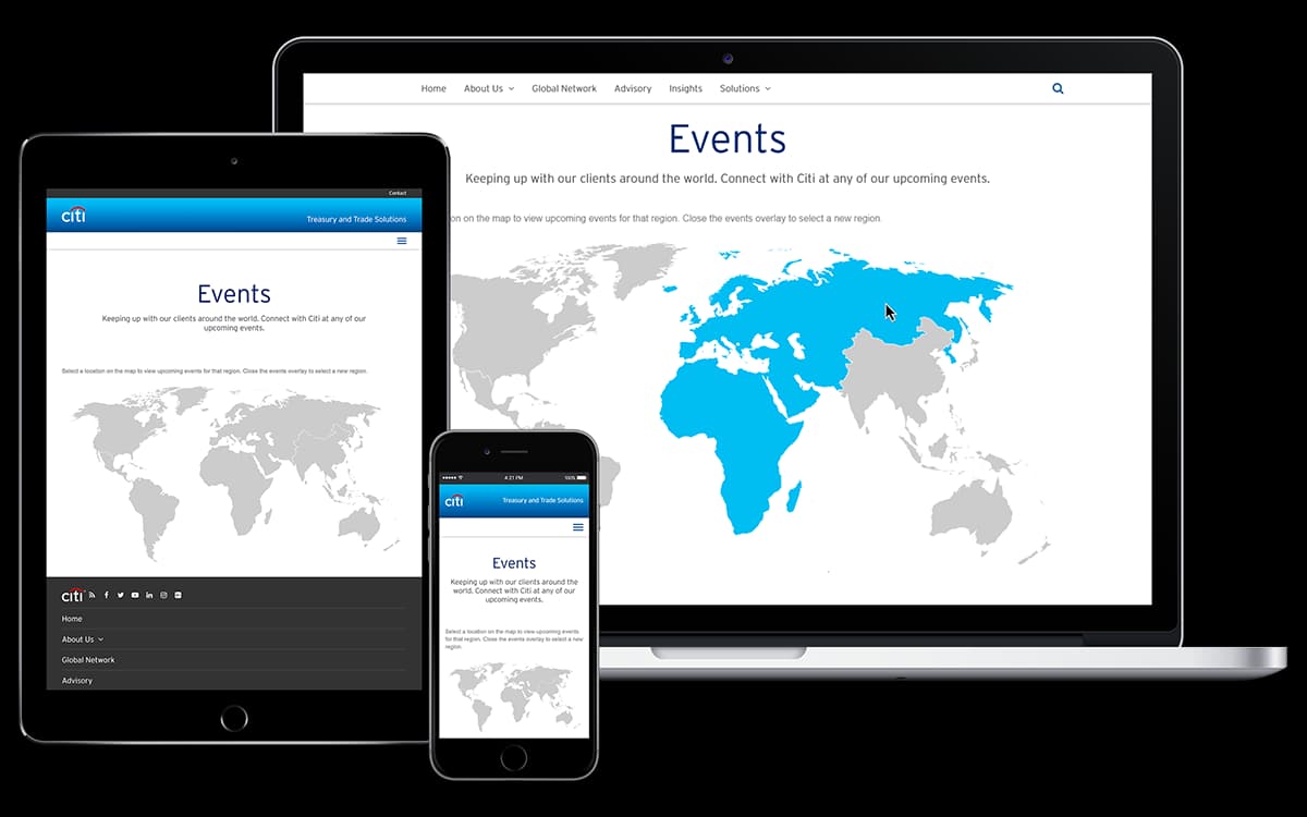 Corporate Events Map