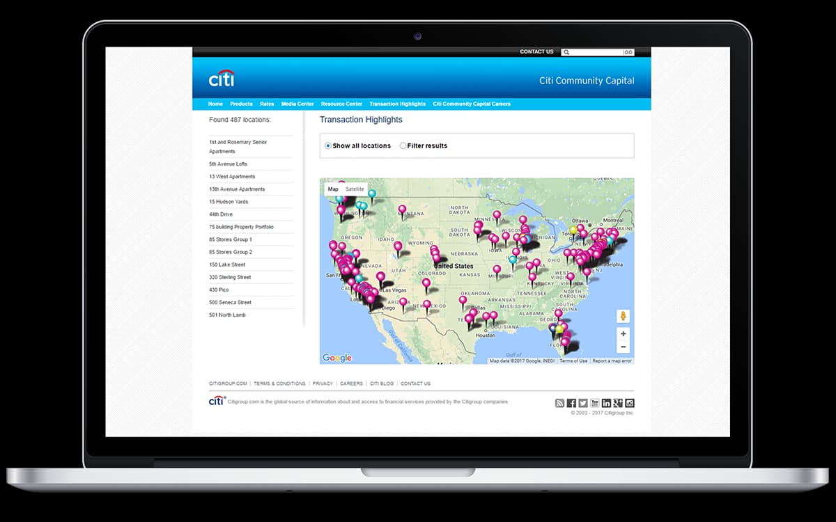 Transaction Highlights Map