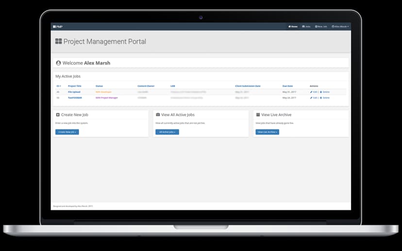 Project Management Portal Project